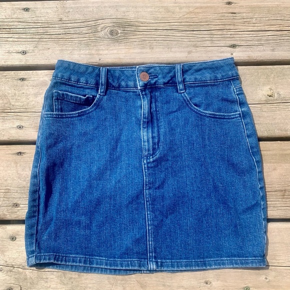 💜 Garage Blue Denim Mini Skirt - Size S - Picture 3 of 6
